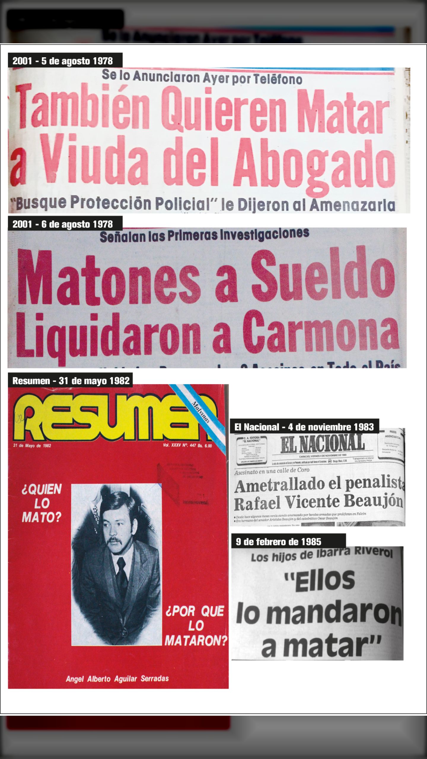 Cuatro abogados asesinados por impulsar procesalmente denuncias contra las mafias policiales y entornos de poder corruptos