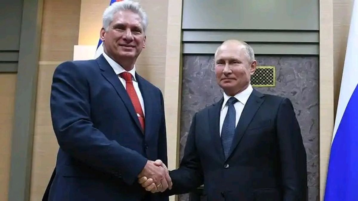 Presidentes de Cuba, Miguel Díaz-Canel, y de Rusia, Wladimir Putin