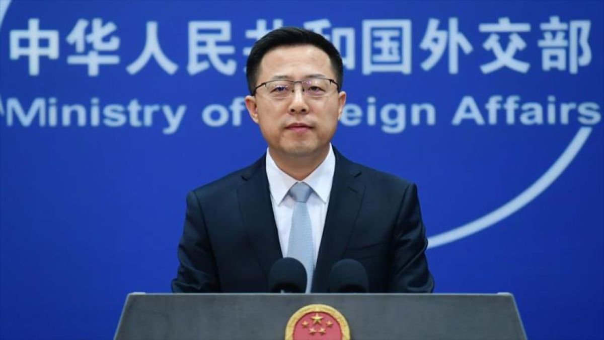 Zhao Lijian,  portavoz del ministerio de Relaciones Exteriores de China