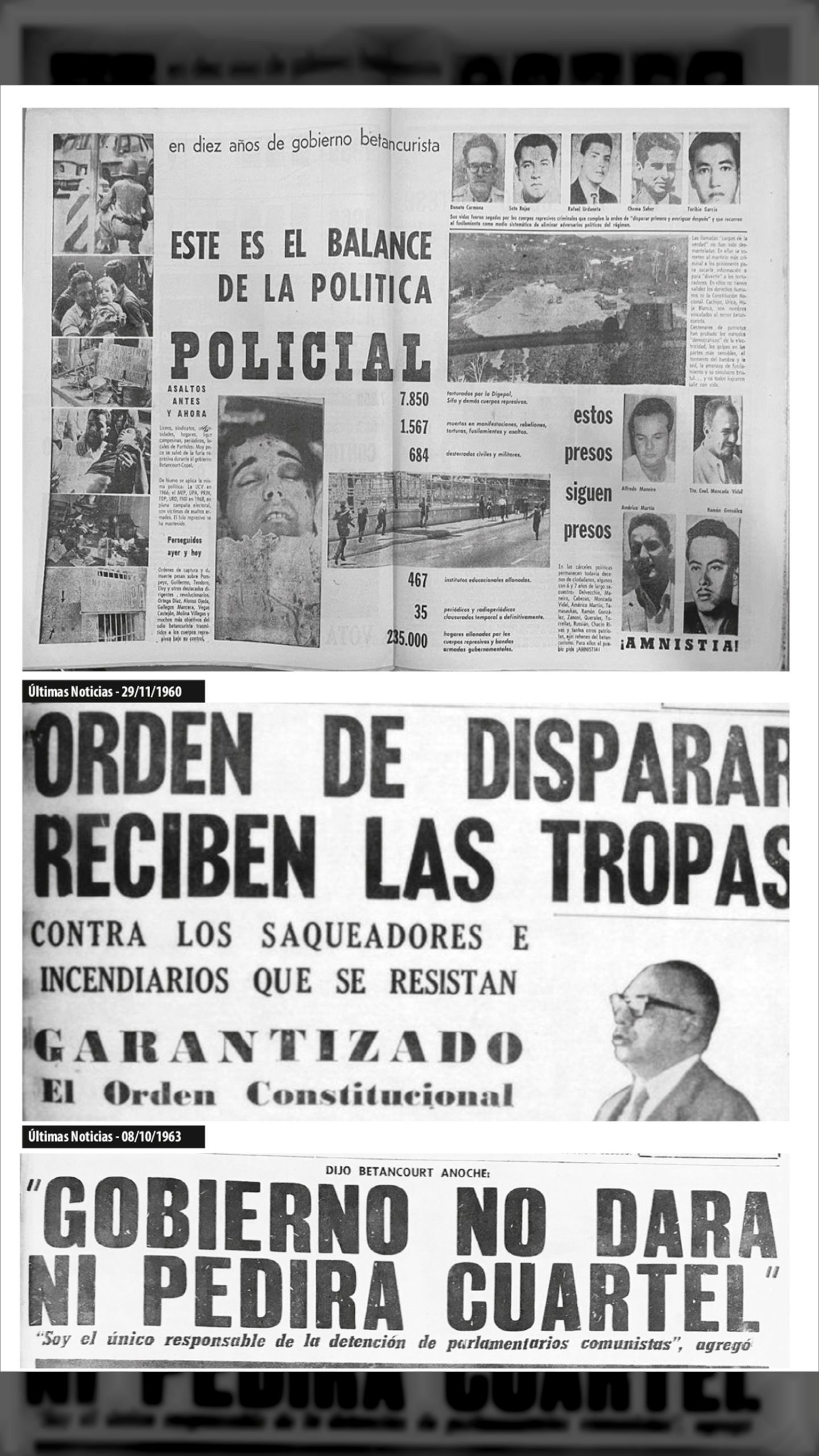 DISPAREN PRIMERO Y AVERIGÜEN DESPUÉS (febrero de 1961)