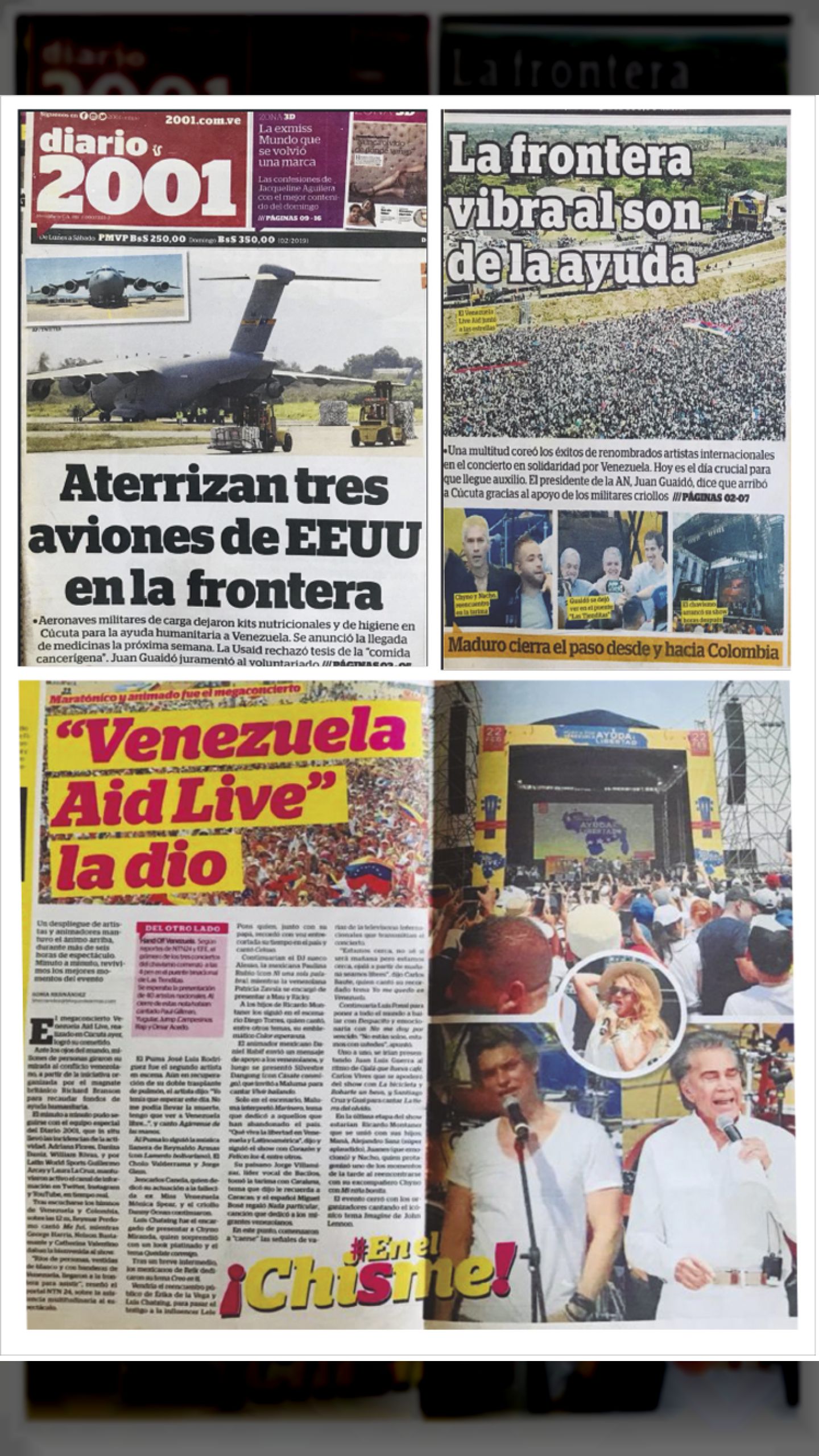 AID LIVE VENEZUELA: la agenda de invasión disfrazada de gran show  humanitario (2001, 23 de febrero de 2019)