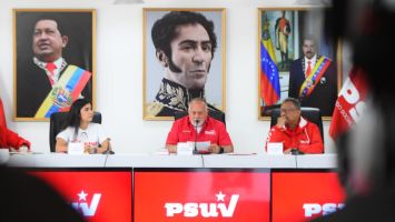 Rueda de prensa del Partido Socialista Unido de Venezuela (PSUV)