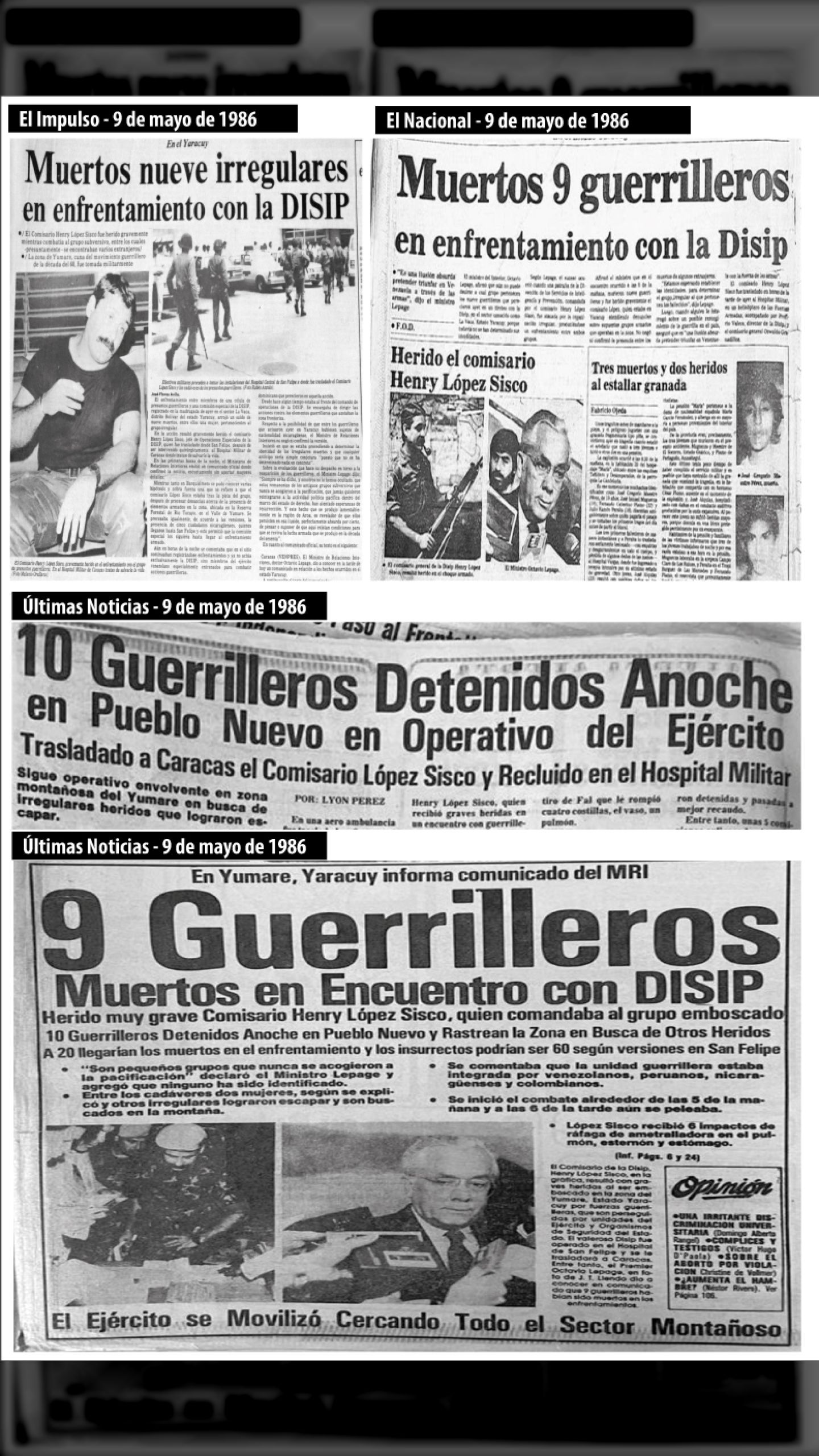 LA MASACRE DE YUMARE (EL IMPULSO, 9 de mayo 1986)