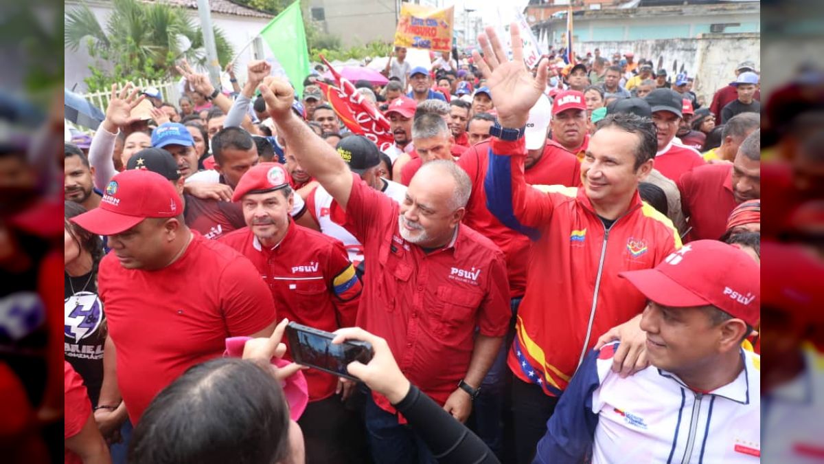 Movilización en respaldo al Presidente Nicolás Maduro y contra las sanciones desde Calabozo estado Guárico