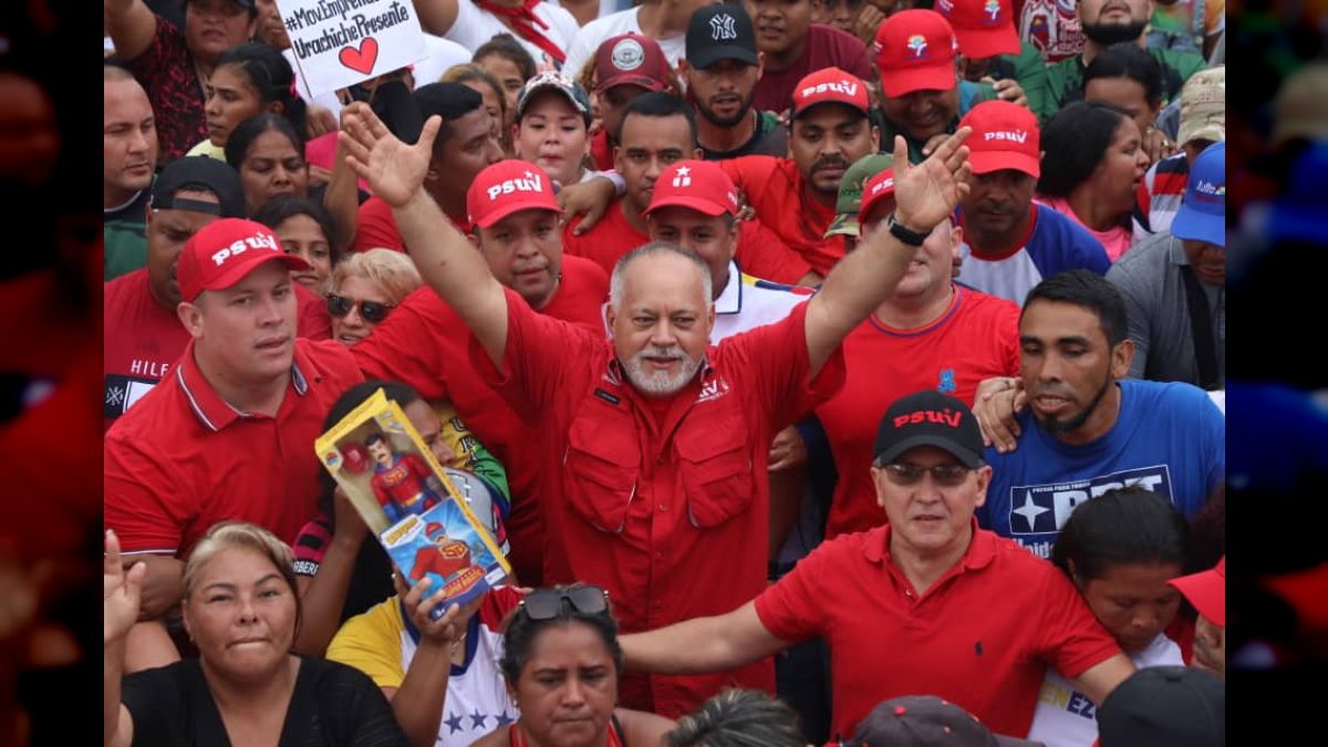 Movilización en respaldo al Presidente Nicolás Maduro y contra las sanciones desde Urachiche estado Yaracuy