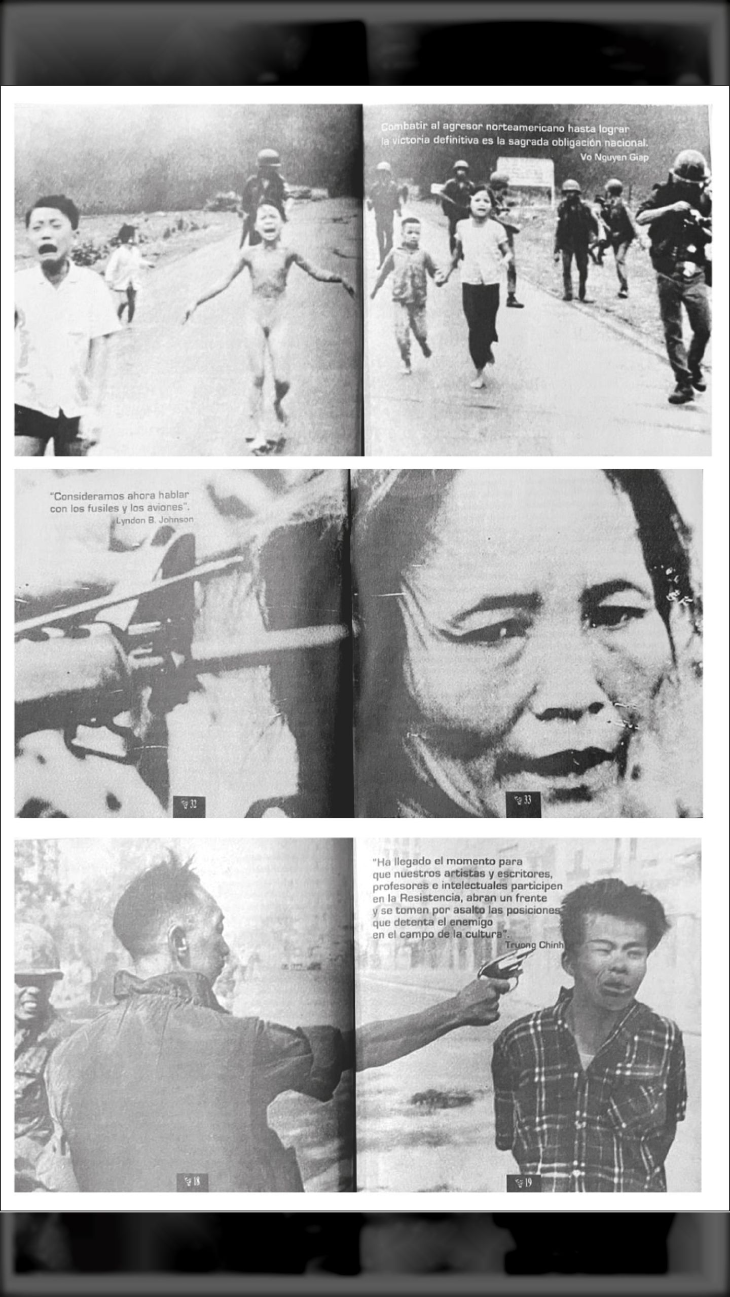 LA NIÑA DE NAPALM y OTROS ABOMINABLES CRÍMENES DE GUERRA (EL NACIONAL Y REVISTA CHIMBORAZO 09 de junio de 1972)