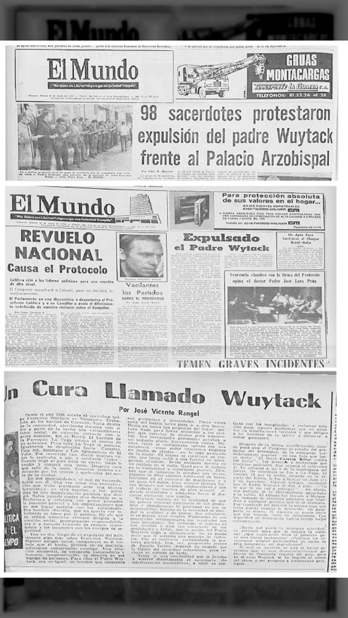 UN CURA LLAMADO WUYTACK (Últimas Noticias, 24 de junio 1970)