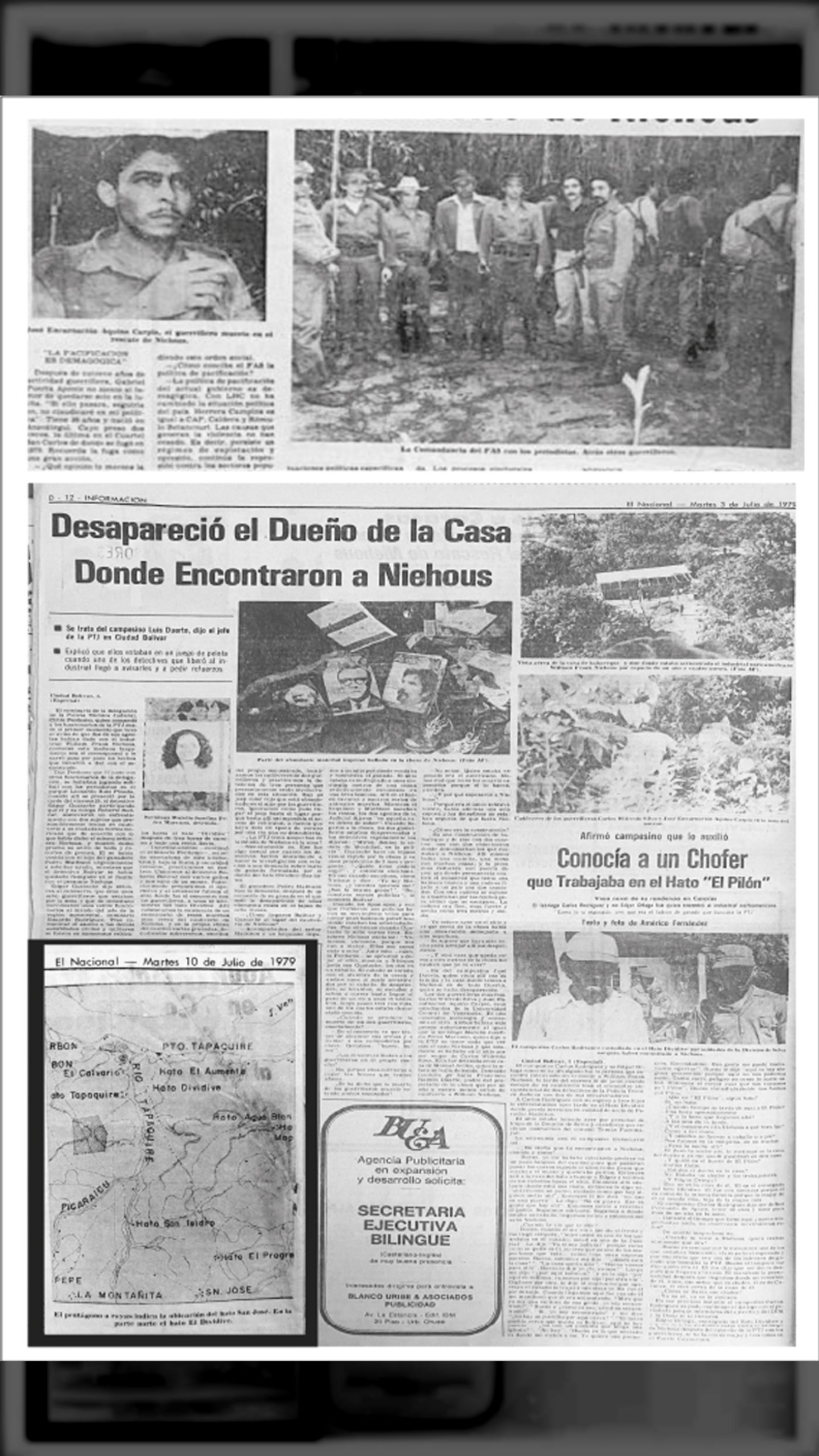 Son asesinados Carlos Wilfredo García y José Aquino Carpio (EL NACIONAL, 3 de julio 1979)