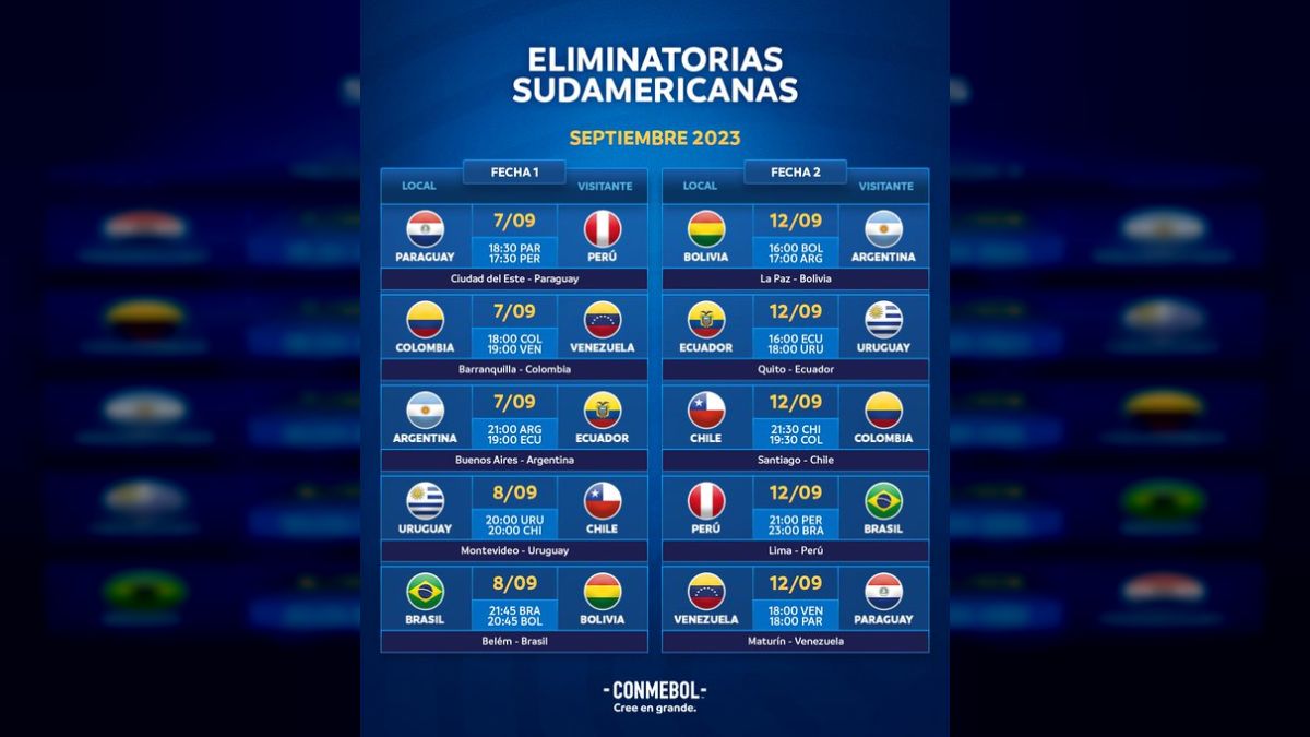 La Vinotinto ya tiene fechas y horarios de las primeras fechas de las