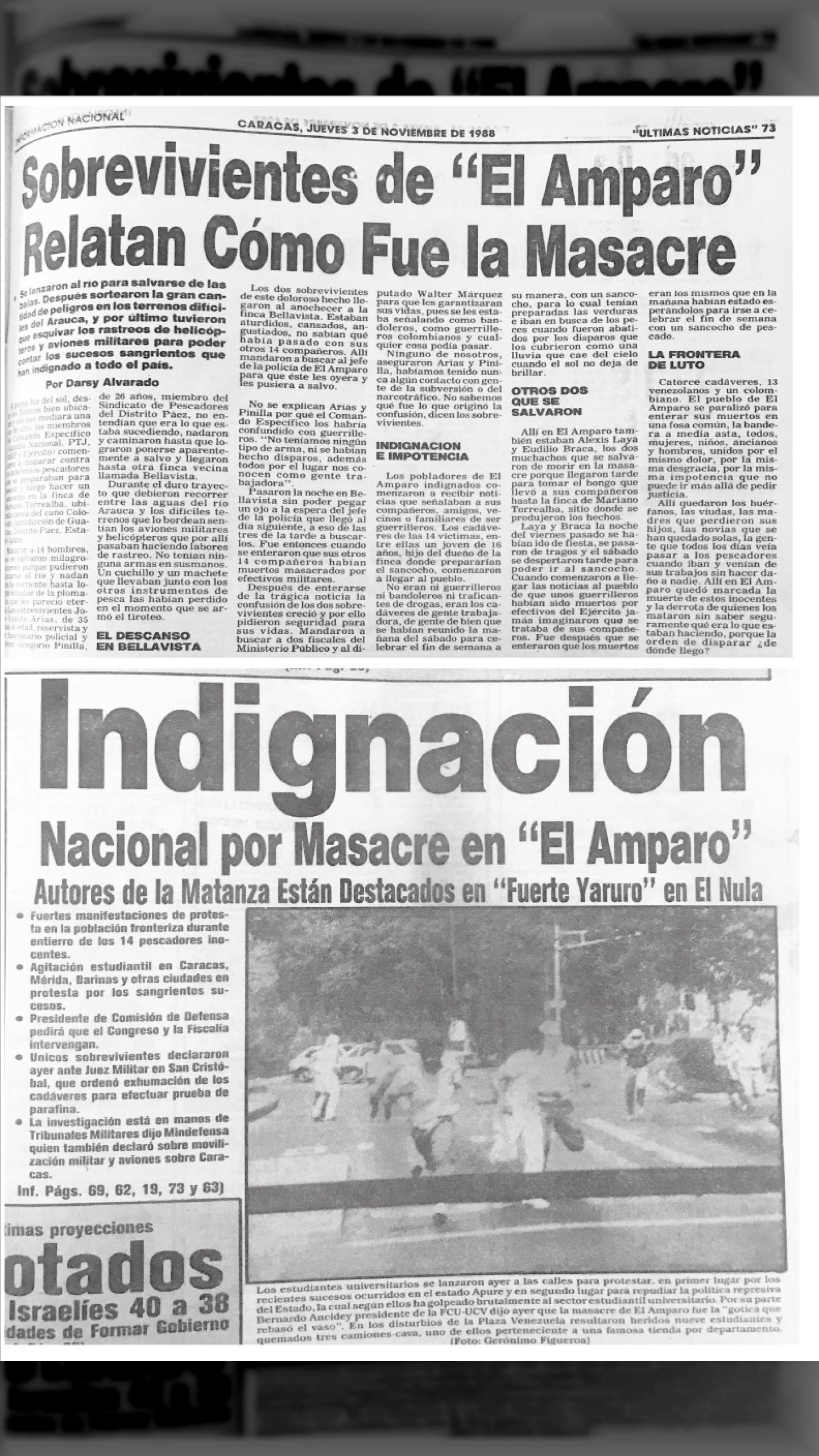 “Operación Anguila III” LA MASACRE DE EL AMPARO