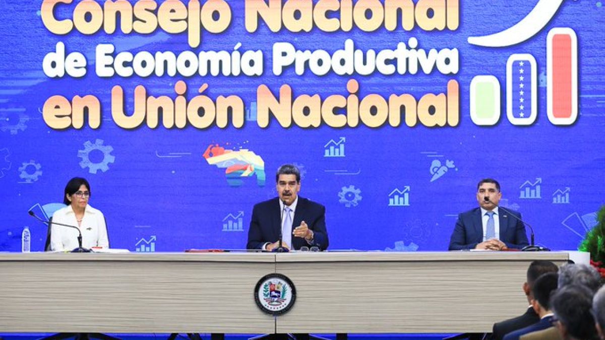Presidente Maduro durante el Consejo Nacional de Economía