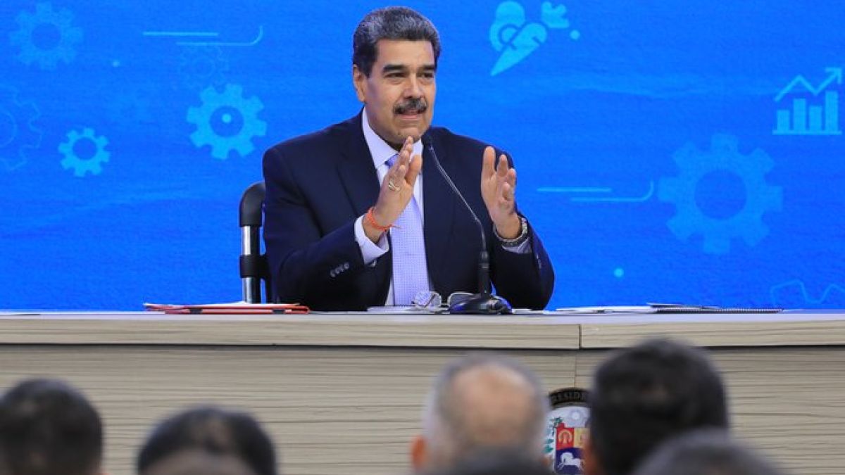 Nicolás Maduro, durante el Consejo Nacional de Economía Productiva en Unión Nacional