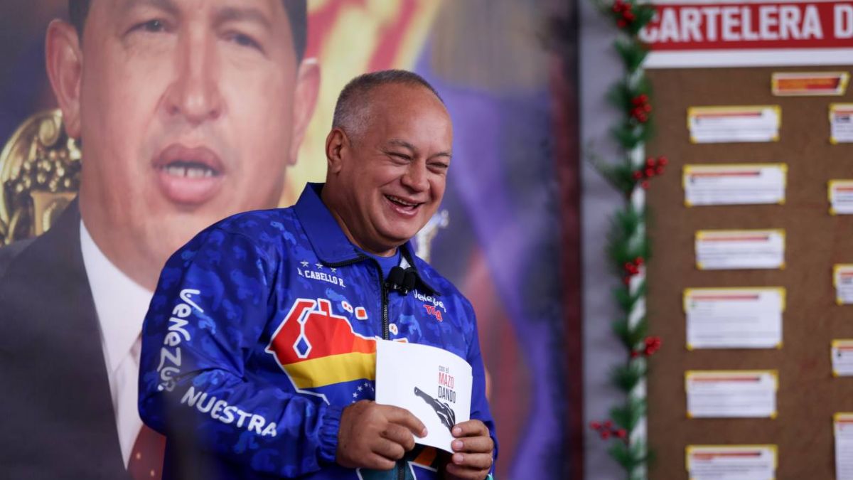 Diosdado Cabello durante programa Con El Mazo Dando