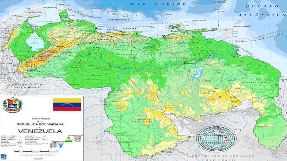 Full map of the Bolivarian Republic of Venezuela