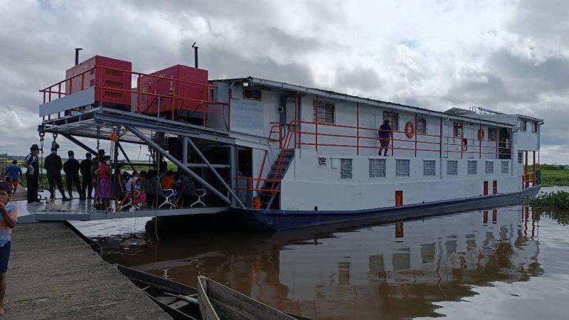 The Janoko floating hospital ship was designed and inaugurated in 2014