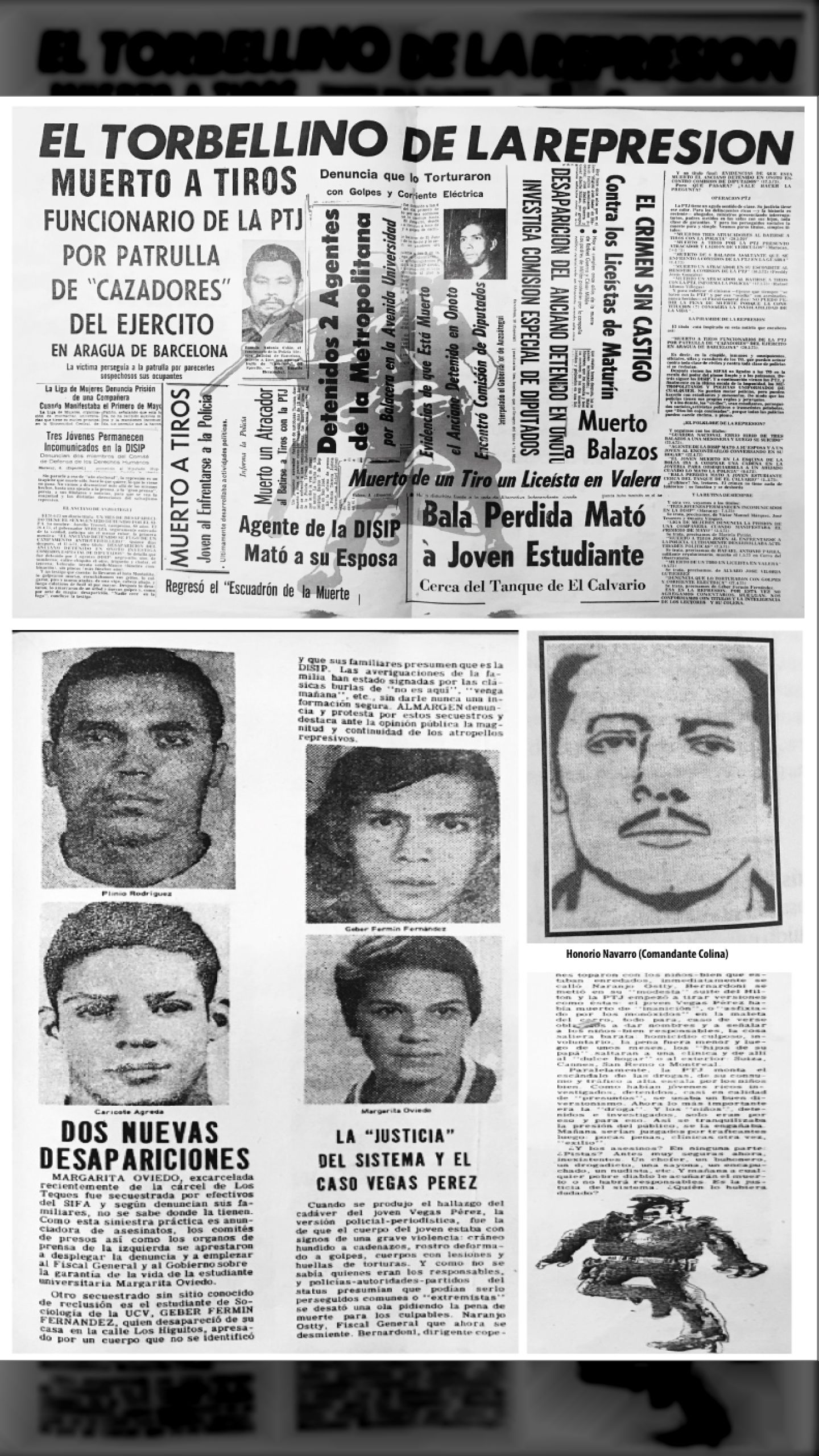 EL TORBELLINO DE LA REPRESIÓN (REVISTA AL MARGEN, 7 al 14 de junio 1973)