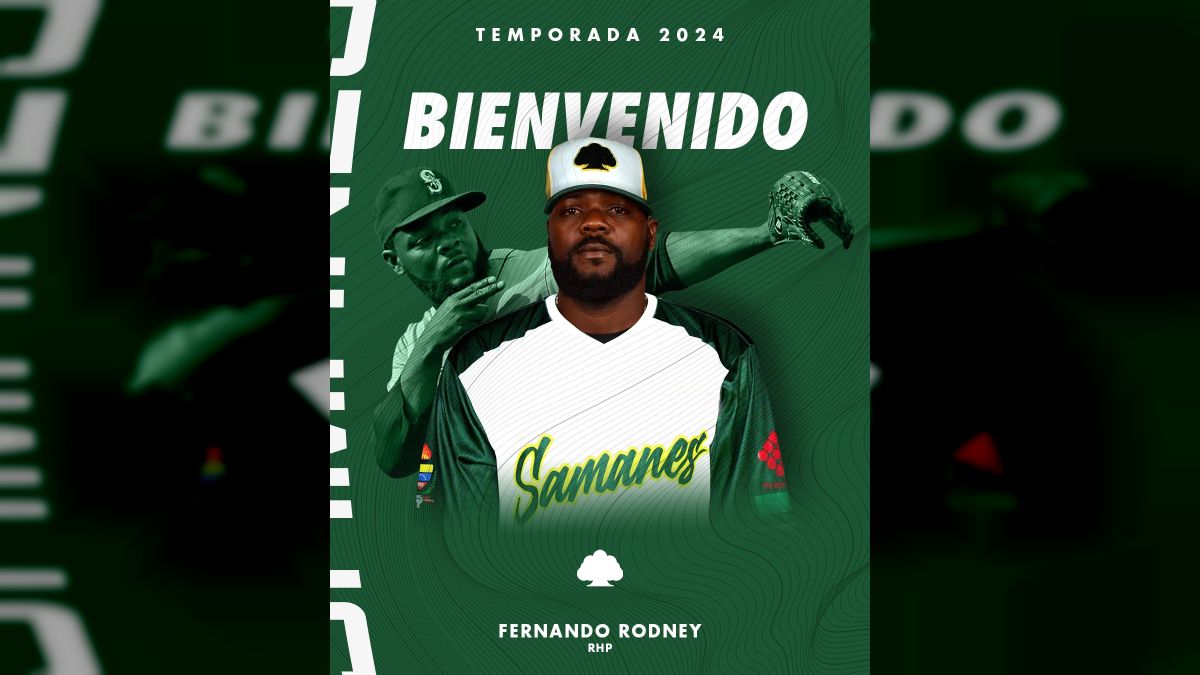 Novena Samanes de Aragua anuncia contratación del lanzador Fernando Rodney