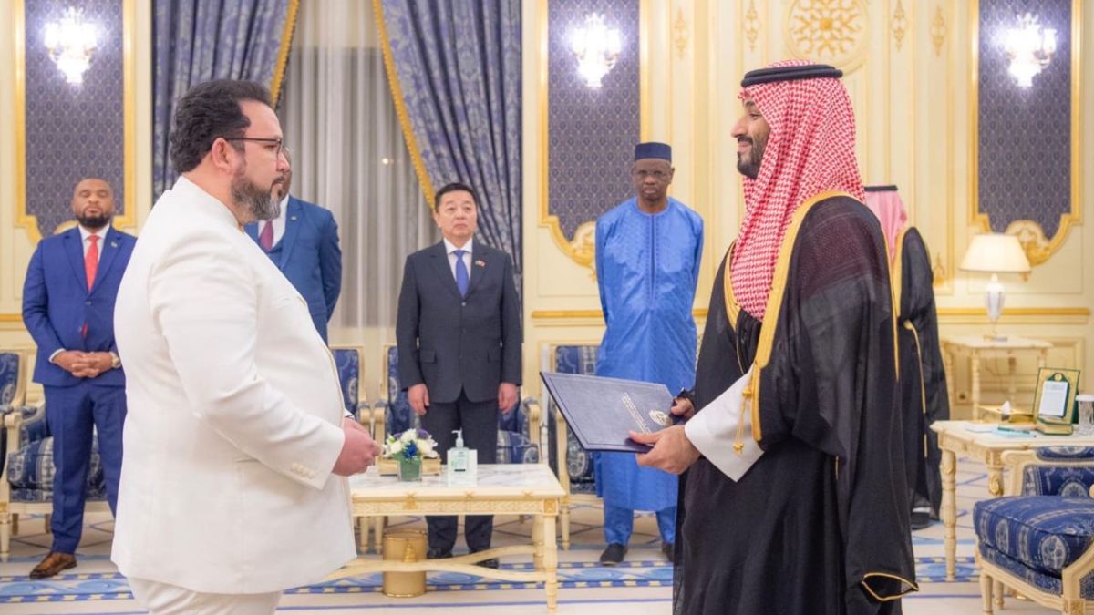 David Velásquez Caraballo presentó sus Cartas Credenciales al príncipe heredero y primer ministro del país de Medio Oriente, Mohammed bin Salman Al Saud