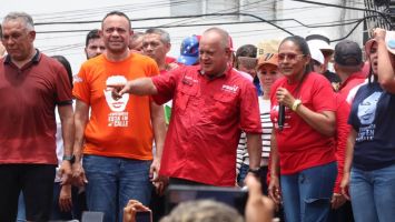 Primer vicepresidente del Partido Socialista Unido de Venezuela, Diosdado Cabello, desde Turén estado Portugusa