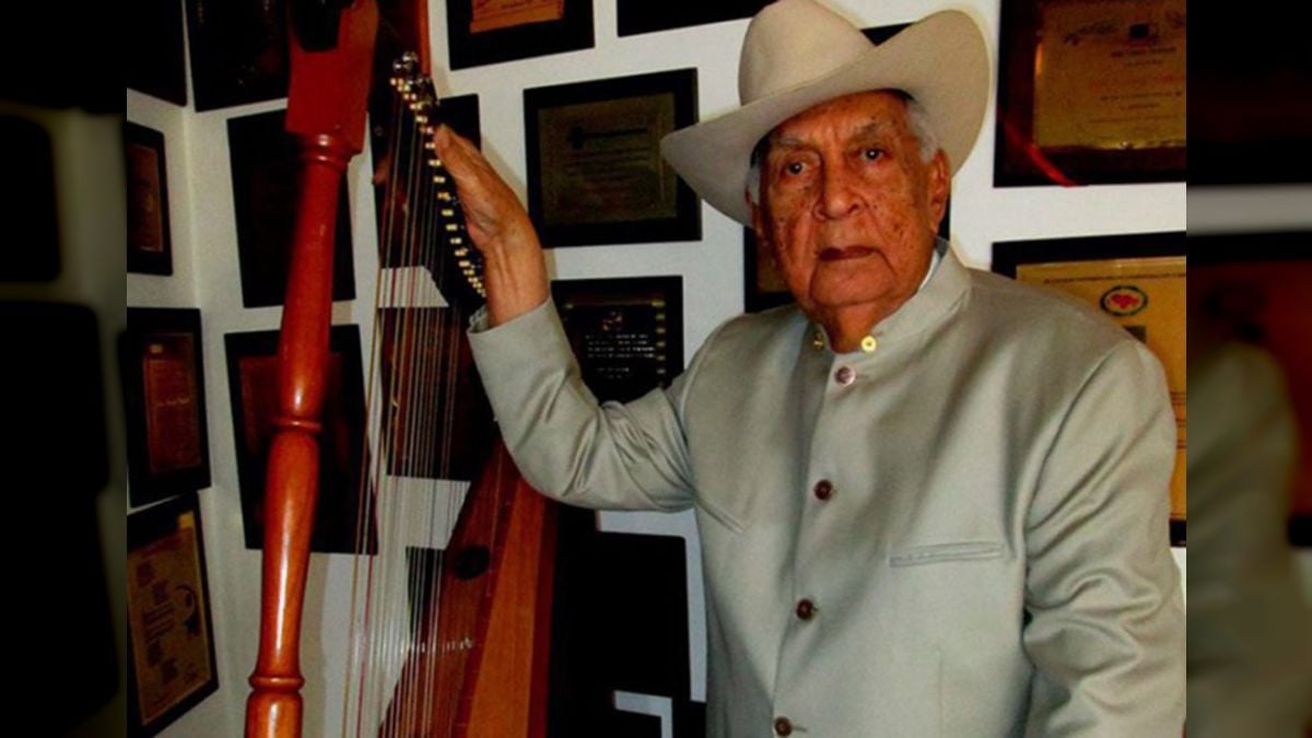 Arpista, compositor y cantante venezolano, Juan Vicente Torrealba