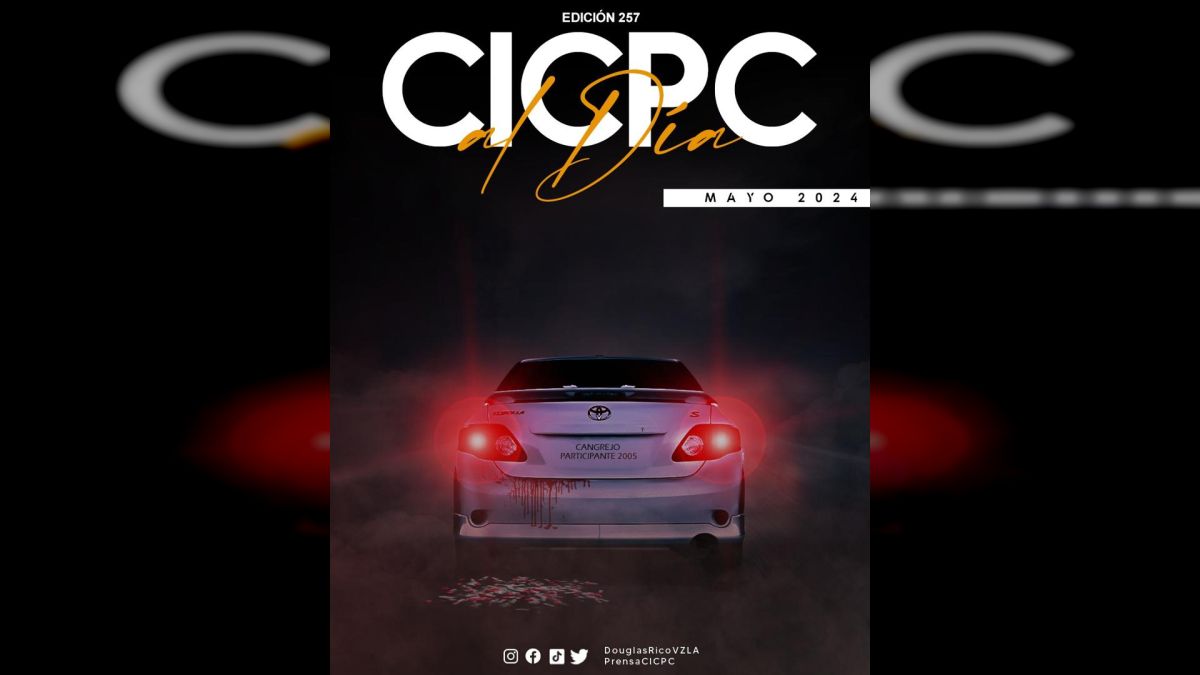 "Comienza el mes de mayo, seguimos con nuestro ataque frontal a las organizaciones delictivas", resalta el CICPC en su editorial