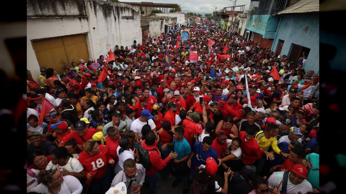 Movilización en respaldo del Presidente Nicolás Maduro en Trujillo