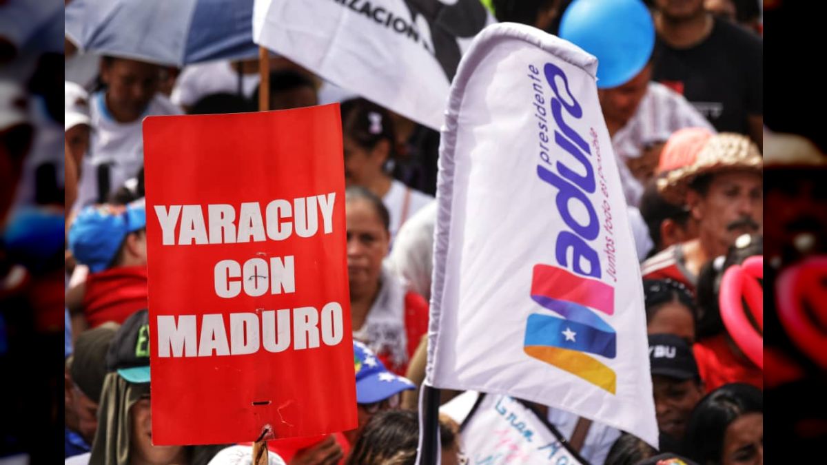 Movilización en respaldo al presidente Nicolás Maduro desde Yaracuy