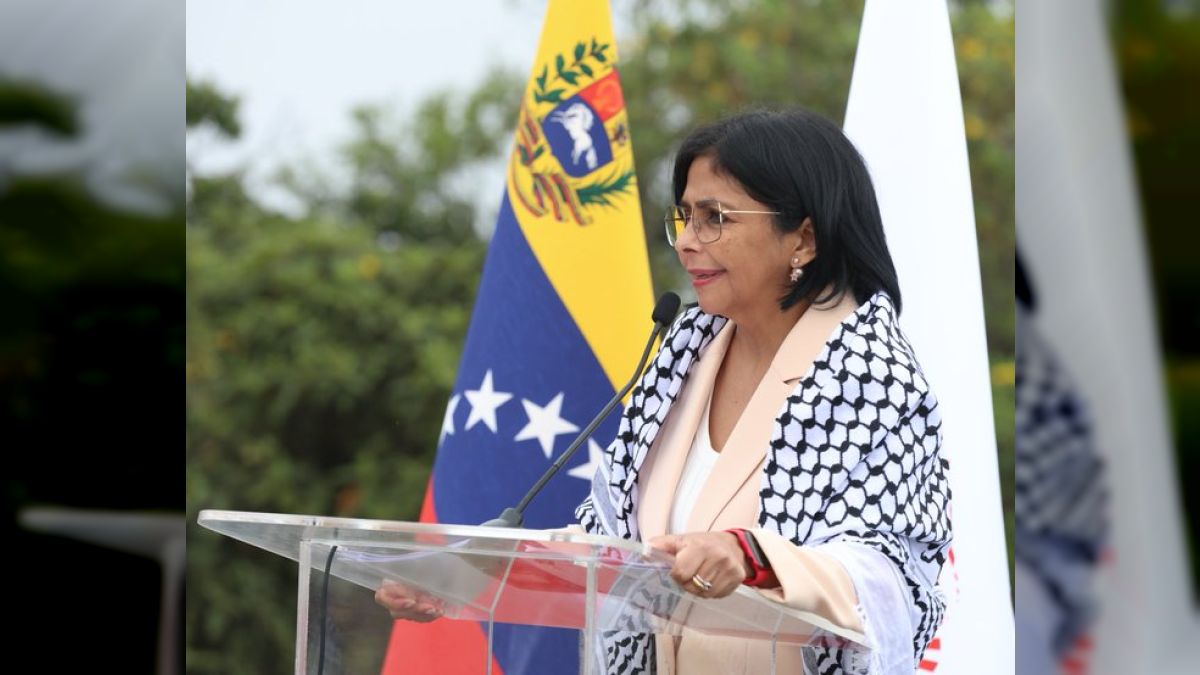 Vicepresidenta Delcy Rodríguez: “Israel nació como Estado con un concepto muy claro, el exterminio del pueblo palestino"