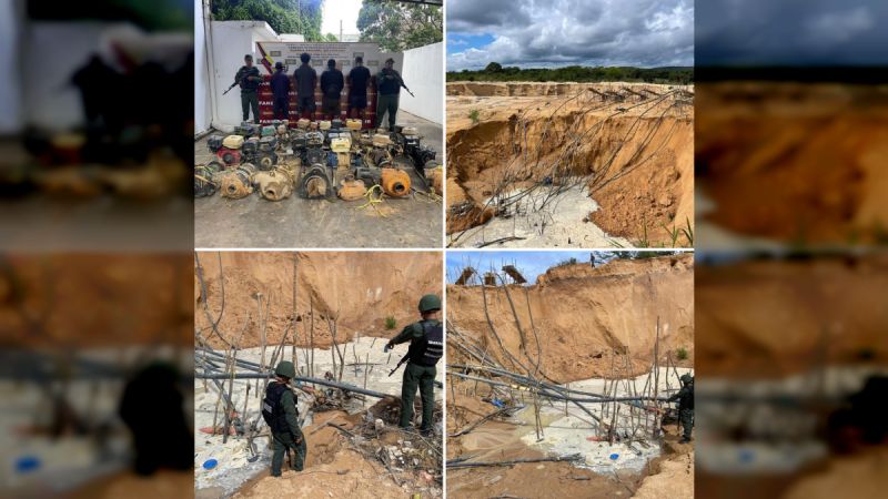 La FANB continúa en su lucha contra la minería ilegal