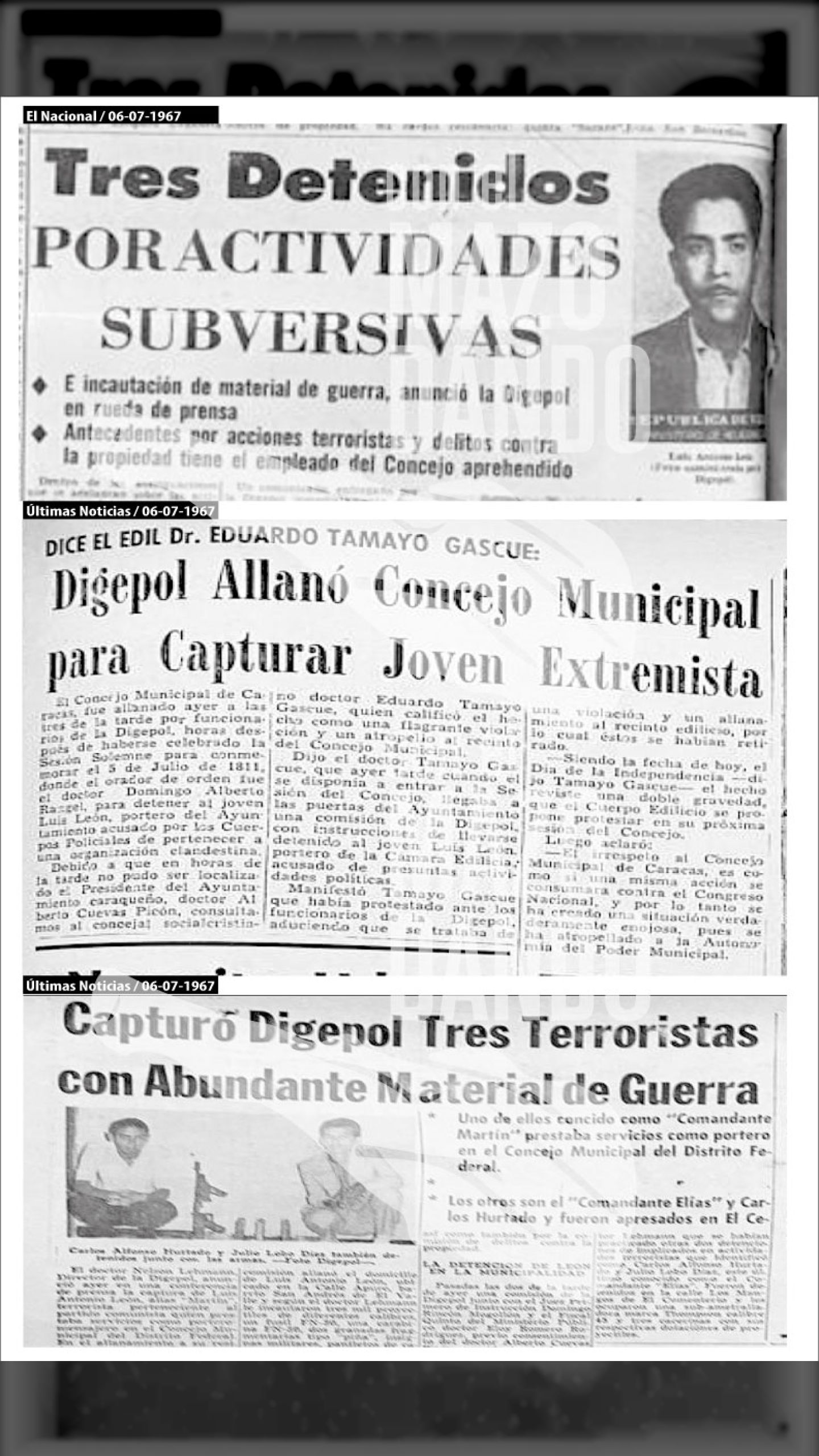 ES DESAPARECIDO EL DIRIGENTE LUIS ANTONIO LEÓN