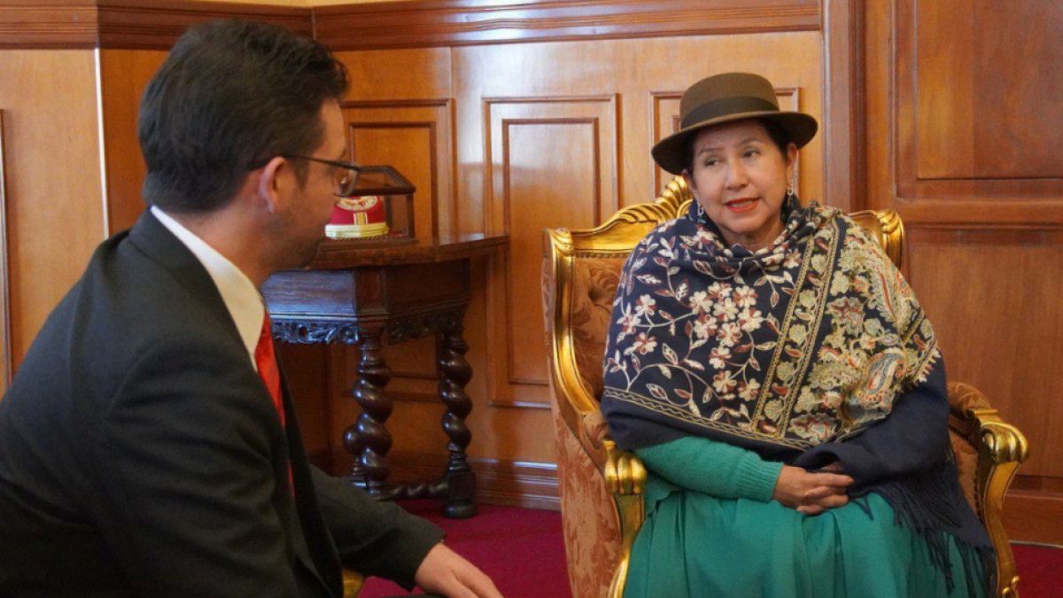 La canciller Celinda Sosa expresó el apoyo del Estado Plurinacional de Bolivia, destacando la amistad entre las dos revoluciones