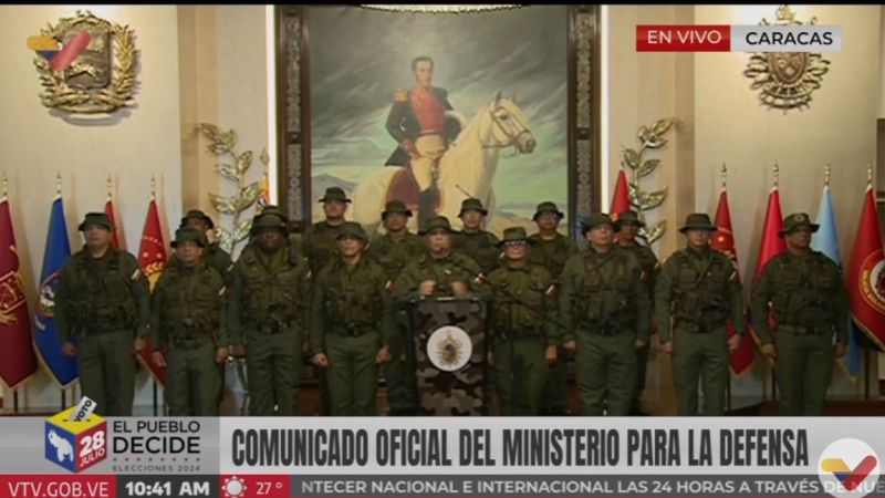 Vladimir Padrino López, ministro de la defensa