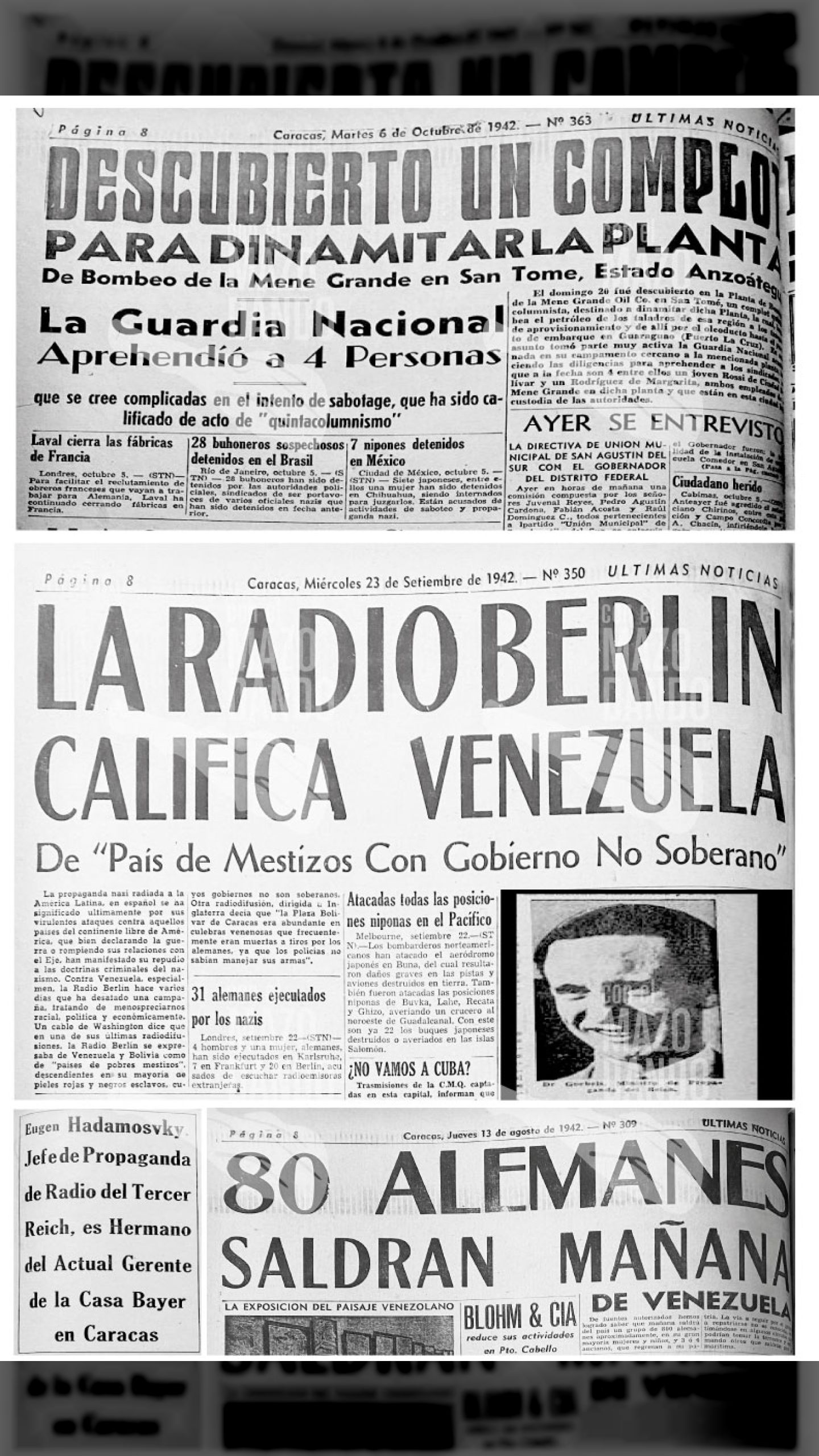 LA LUCHA CONTRA EL FASCISMO EN VENEZUELA: LOS LABORATORIOS DE GUERRA NAZIS CONTRA EL PUEBLO VENEZOLANO (III)