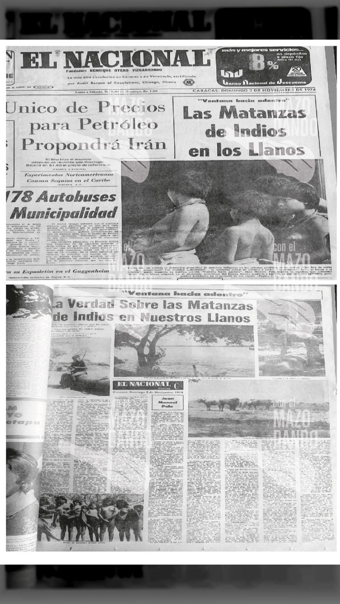 LA MATANZA DE INDIOS EN LOS LLANOS