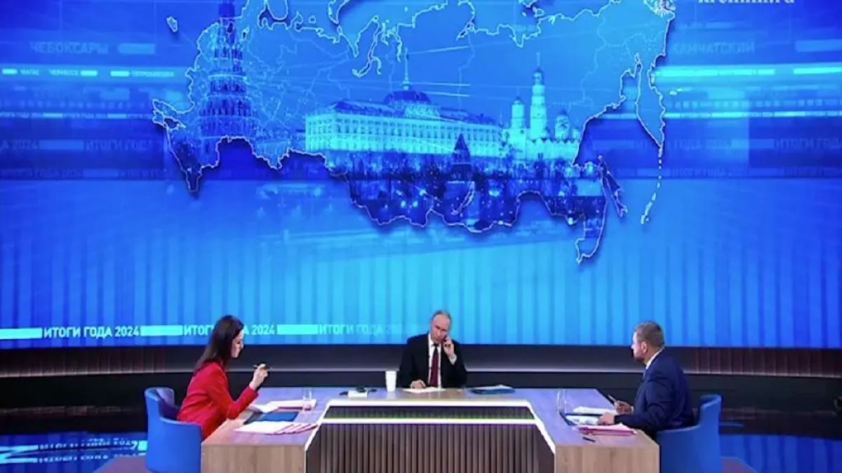 Vladimir Putin, President of Russia in the question and answer marathon