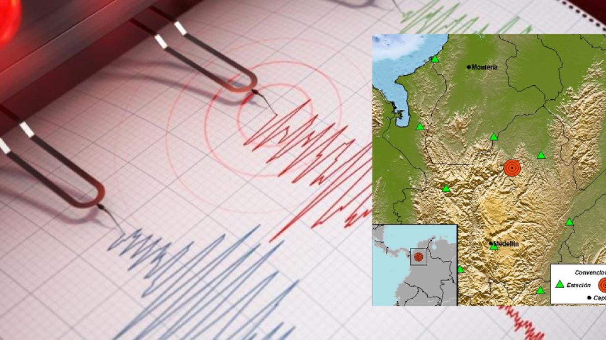 The earthquake occurred at 19:52 local time, with a surface depth (less than 30 km) and the epicenter was Tarazá