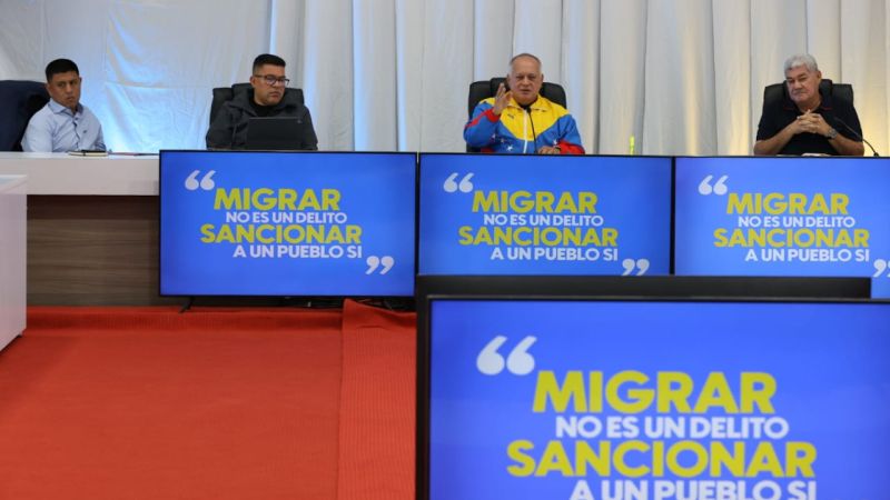 Rueda de prensa del Partido Socialista Unido de Venezuela (PSUV)