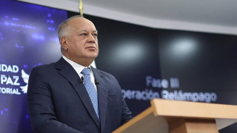 Vicepresidente sectorial de Política, Seguridad Ciudadana y Paz, Diosdado Cabello Rondón
