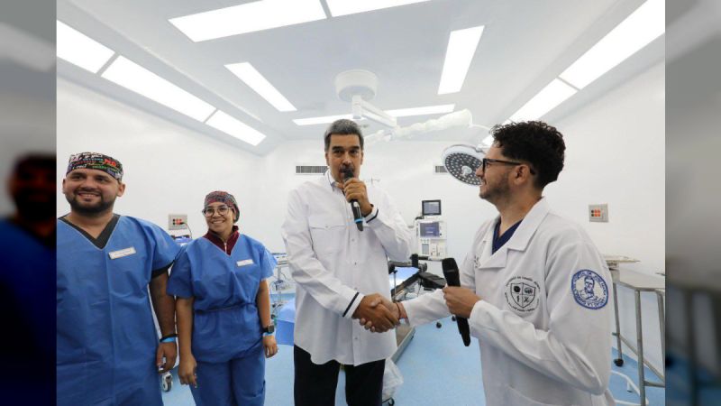 “We came to this Type 1 hospital, Dr. Eudoro González,” to deliver it as a package to the Town of Carayaca,” said the head of state