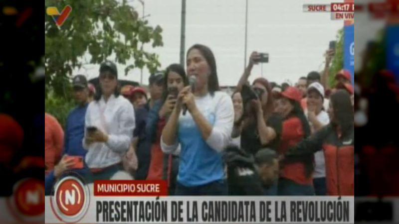 Presentation of the candidate of the Great Patriotic Pole Simón Bolívar (GPPSB) to the Government of Sucre state