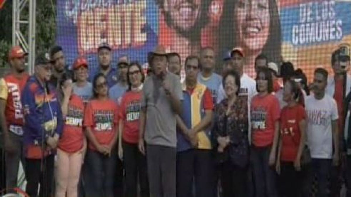 Jorge Rodríguez en el arranque del Comando de Campaña Ven 25+