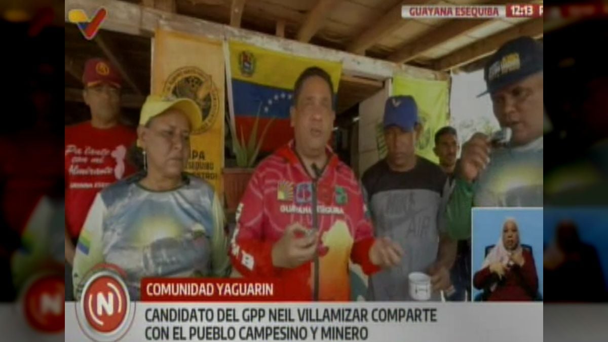 The Yaguarín community enthusiastically received the visit of the candidate, who pledged to continue working for a sustainable development model that strengthens the agro-mining sector and contributes to the integral growth of Guiana Esequiba