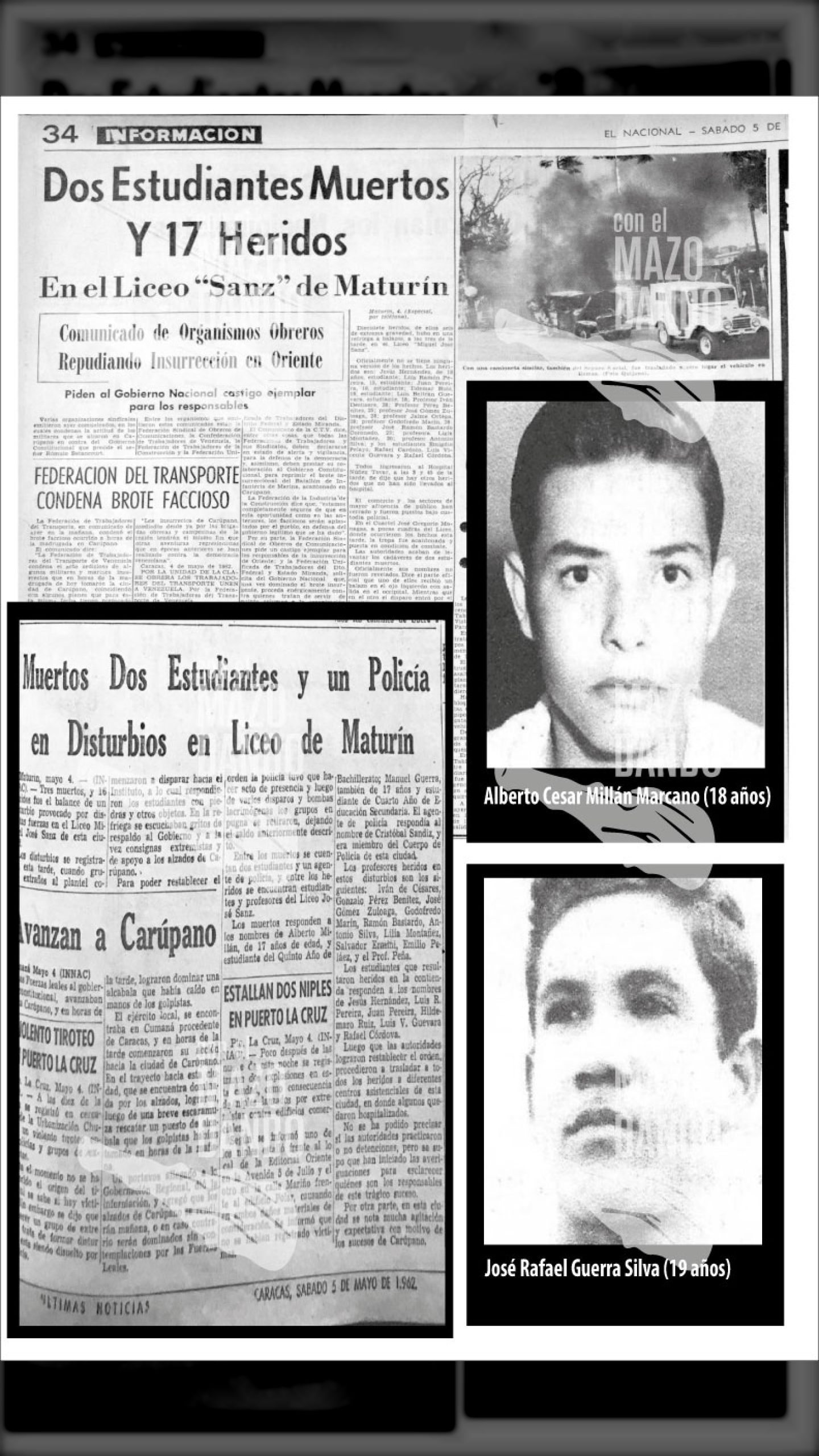 LA MASACRE DEL LICEO MIGUEL JOSÉ SANZ