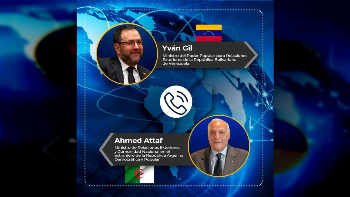 Cancilleres de Venezuela y Argelia
