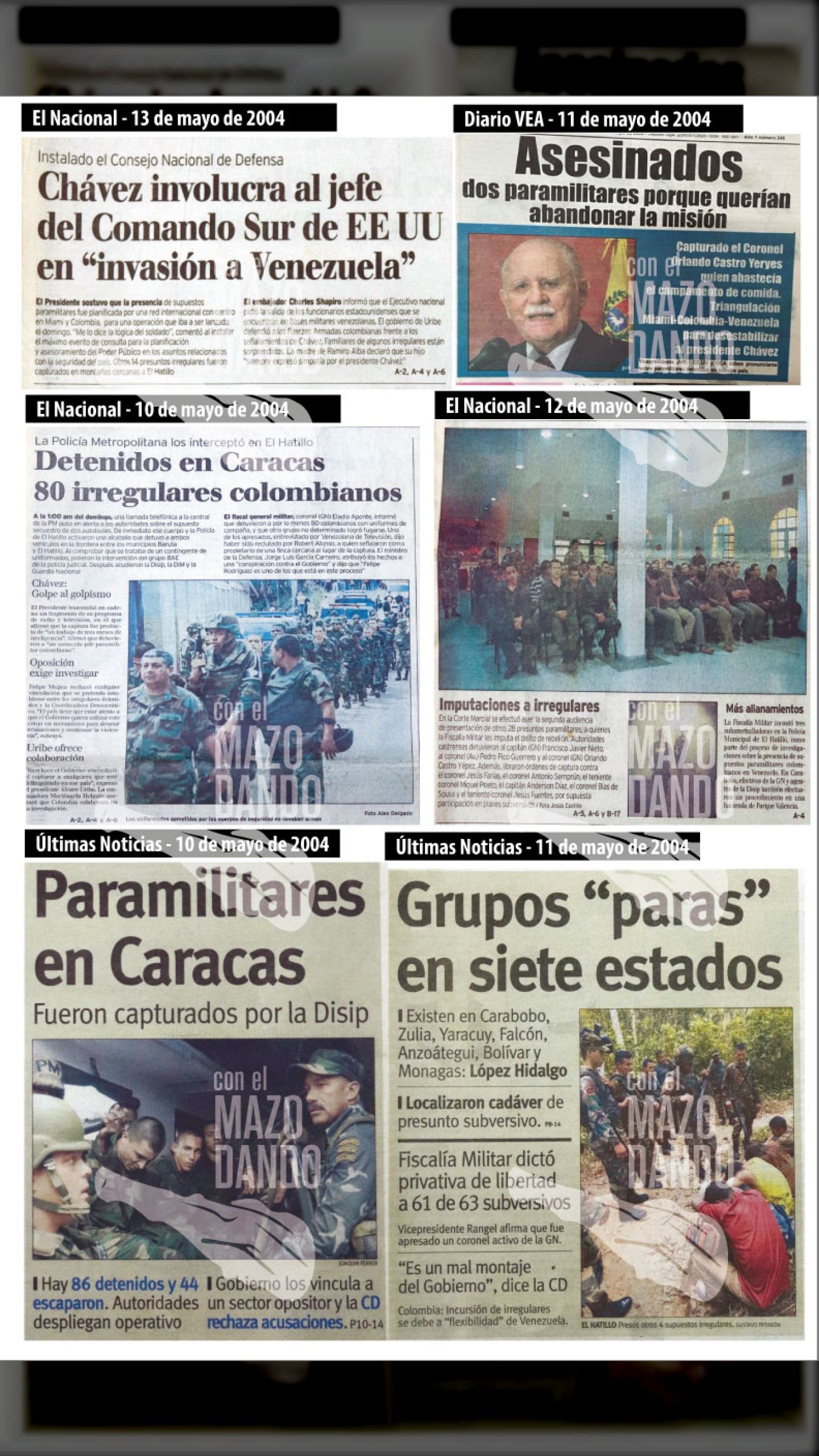INVASIÓN PARAMILITAR COLOMBIANA A VENEZUELA “OPERACIÓN ORIÓN - CASO DAKTARI”