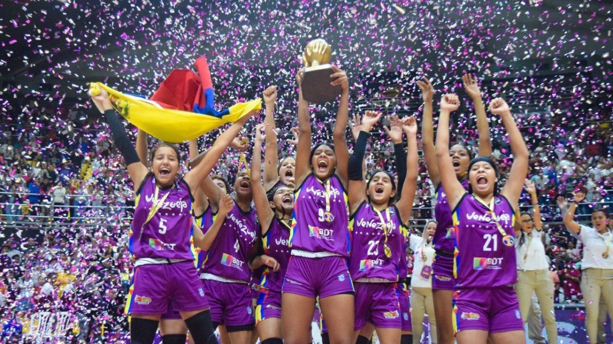 La selección de Venezuela va por primera vez como campeona del Sudamericano Sub-15 de Baloncesto