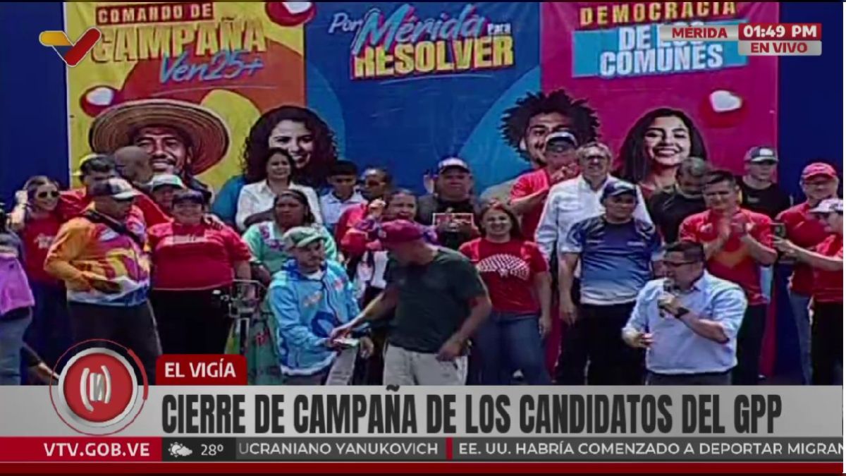 Cierre de campaña del candidato Arnaldo Sánchez