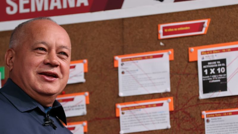 Diosdado Cabello, first vice-president of the PSUV