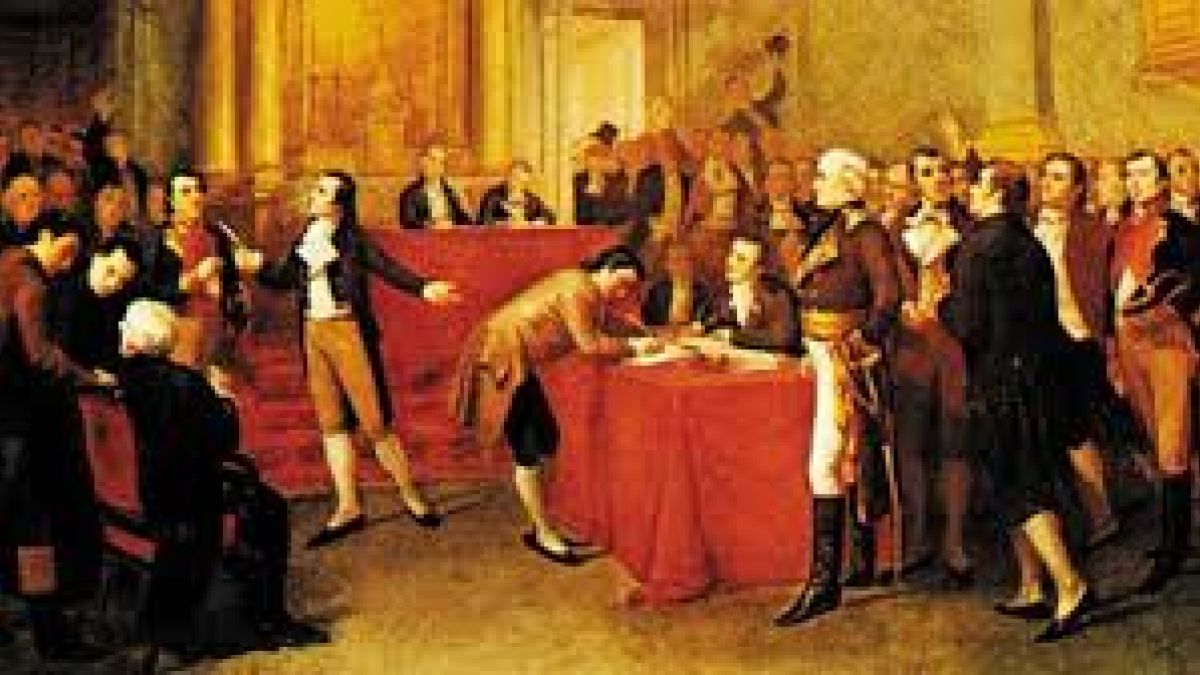 El 5 de julio de 1811, el Congreso de Venezuela declaró de manera solemne su autonomía ante  España