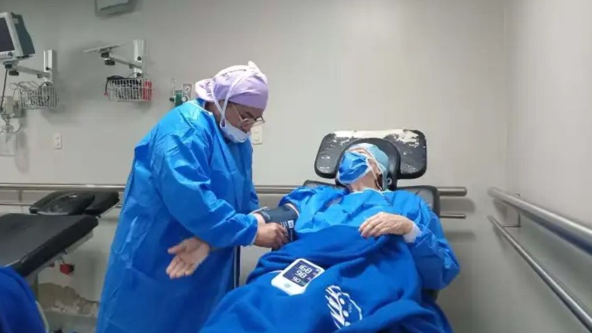 Sólo esta semana se están operando 30 pacientes por día, exclusivamente con cirugía de catarata
